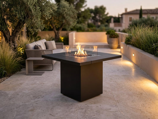 Outdoor Gas Fire Table - Planika Square