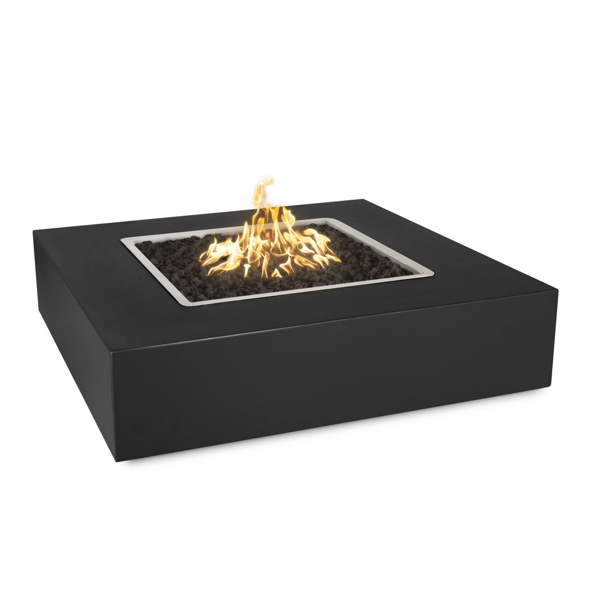 Quad 36 inch square powder coat gas fire pit by The Outdoor Plus