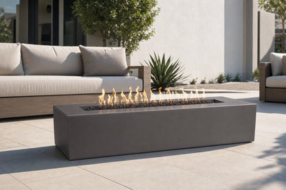 Regal Fire Pit - GFRC Concrete - 54" - Chestnut Lifestyle