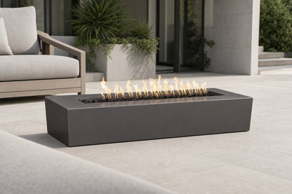 Regal Fire Pit - GFRC Concrete - 54" - Chestnut Lifestyle