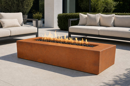 Regal Fire Pit - Metal Collection - 48" - Corten Steel Lifestyle