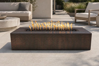 Regal Fire Pit - Metal Collection - 48" - Hammered Copper Lifestyle