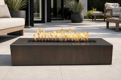 Regal Fire Pit - Metal Collection - 60" - Hammered Copper Lifestyle