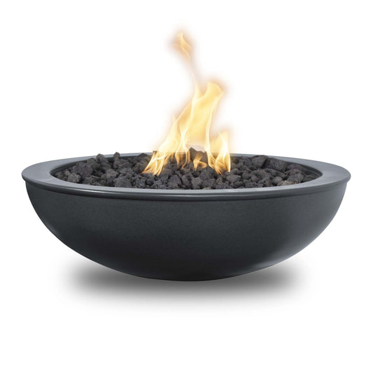 48" diameter x 16" H Sedona Fire Bowl - Powder Coat by The Outdoor Plus in black
