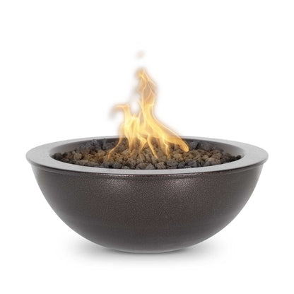 48" diameter x 16" H Sedona Fire Bowl - Powder Coat by The Outdoor Plus in copper vein