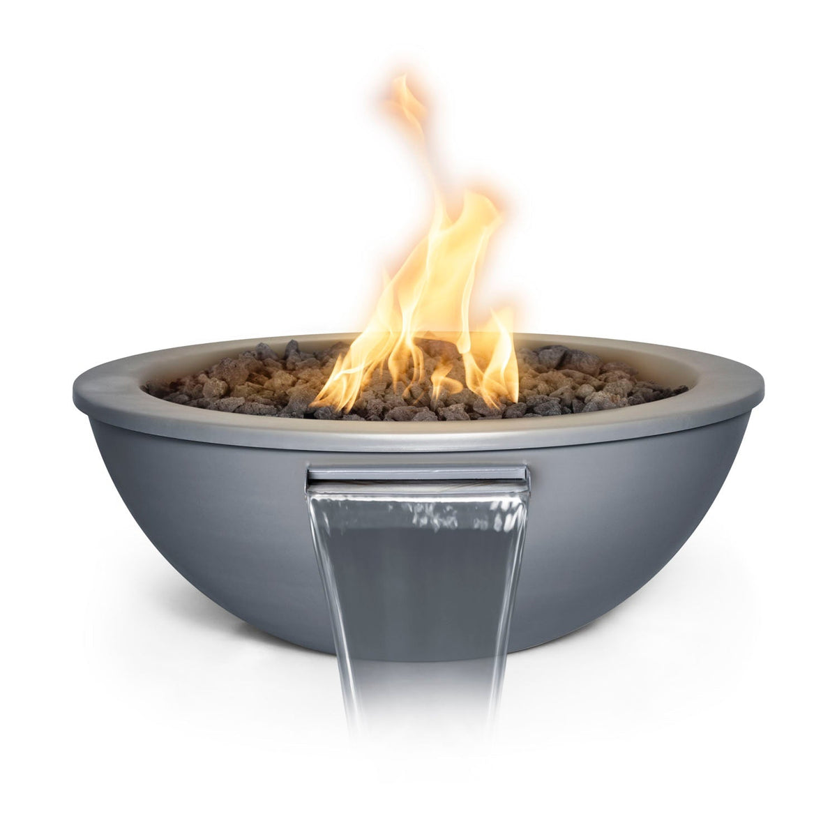 Sedona 48 inch powder coat fire and water bowl (gray) – The Outdoor Plus