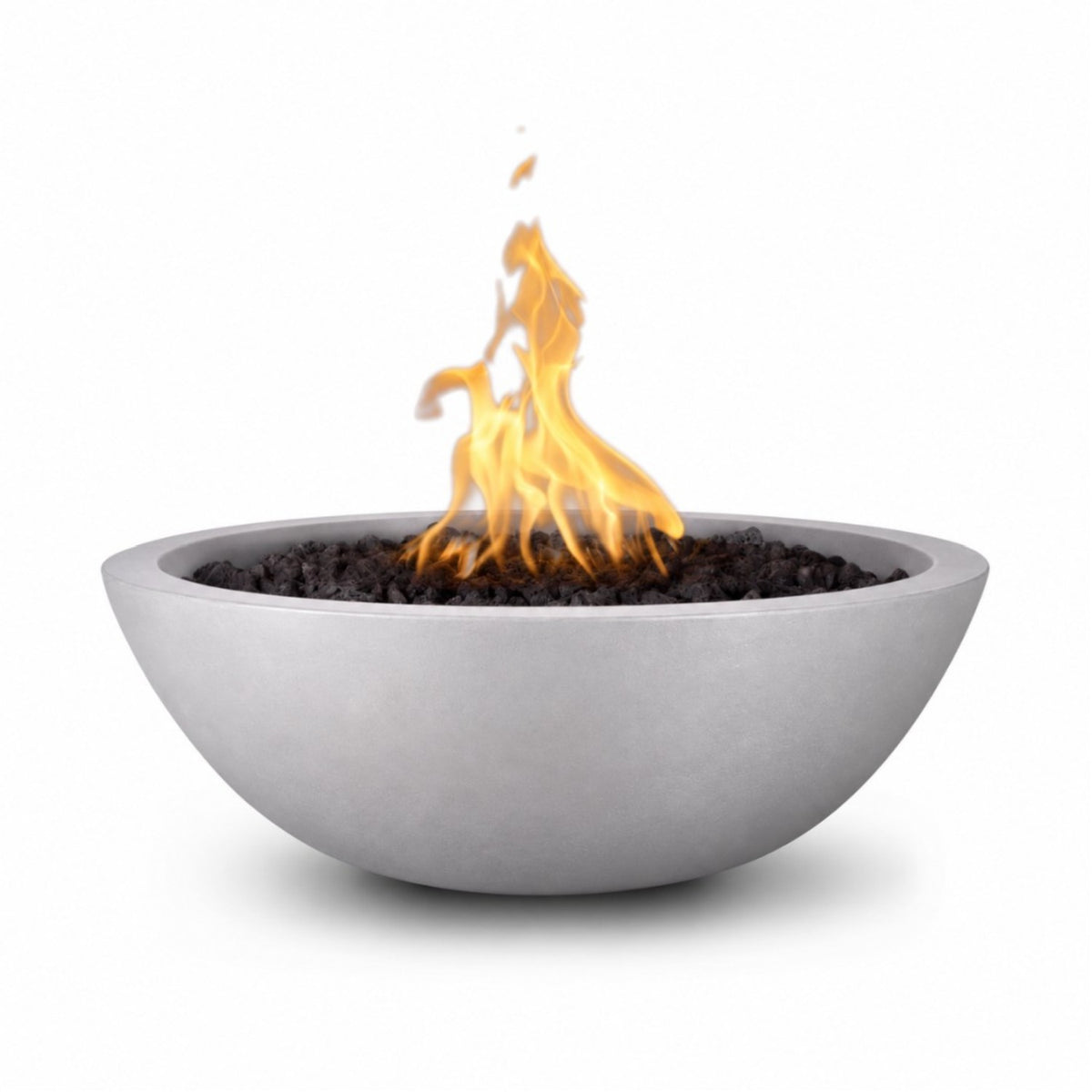 Sedona Fire Bowl - GFRC Concrete in Metallic Silver finish – digital rendering, The Outdoor Plus