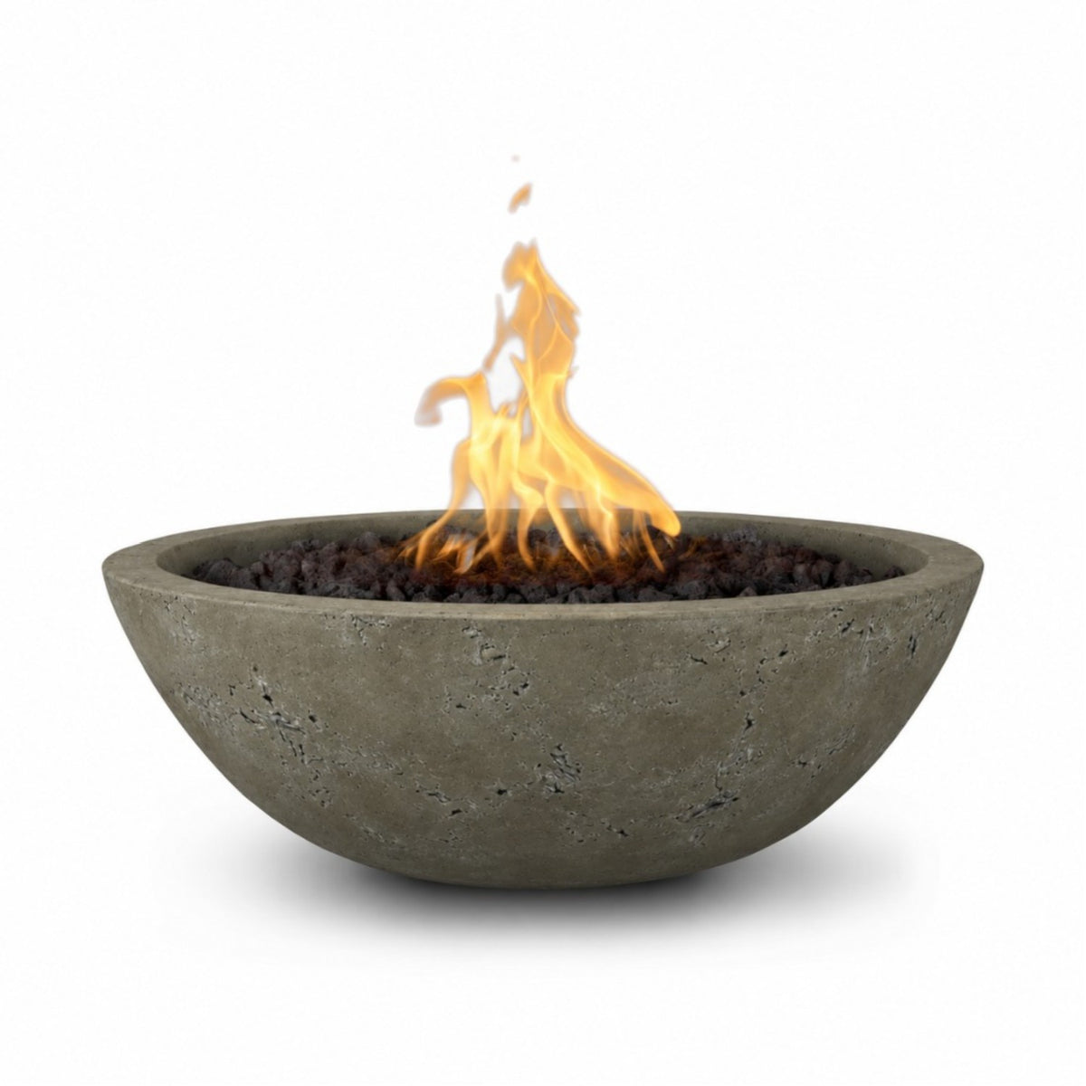 Sedona Fire Bowl - GFRC Concrete in Rustic Moss Stone finish – digital rendering, The Outdoor Plus