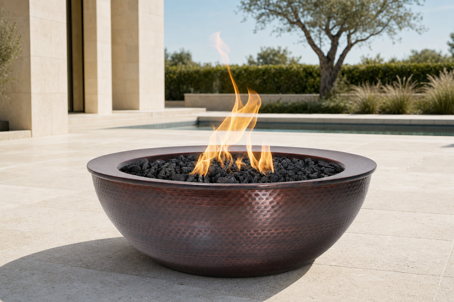 Sedona Fire Bowl - Hammered Copper - Default Lifestyle