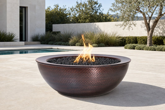 Sedona Fire Bowl - Hammered Copper - Default Lifestyle