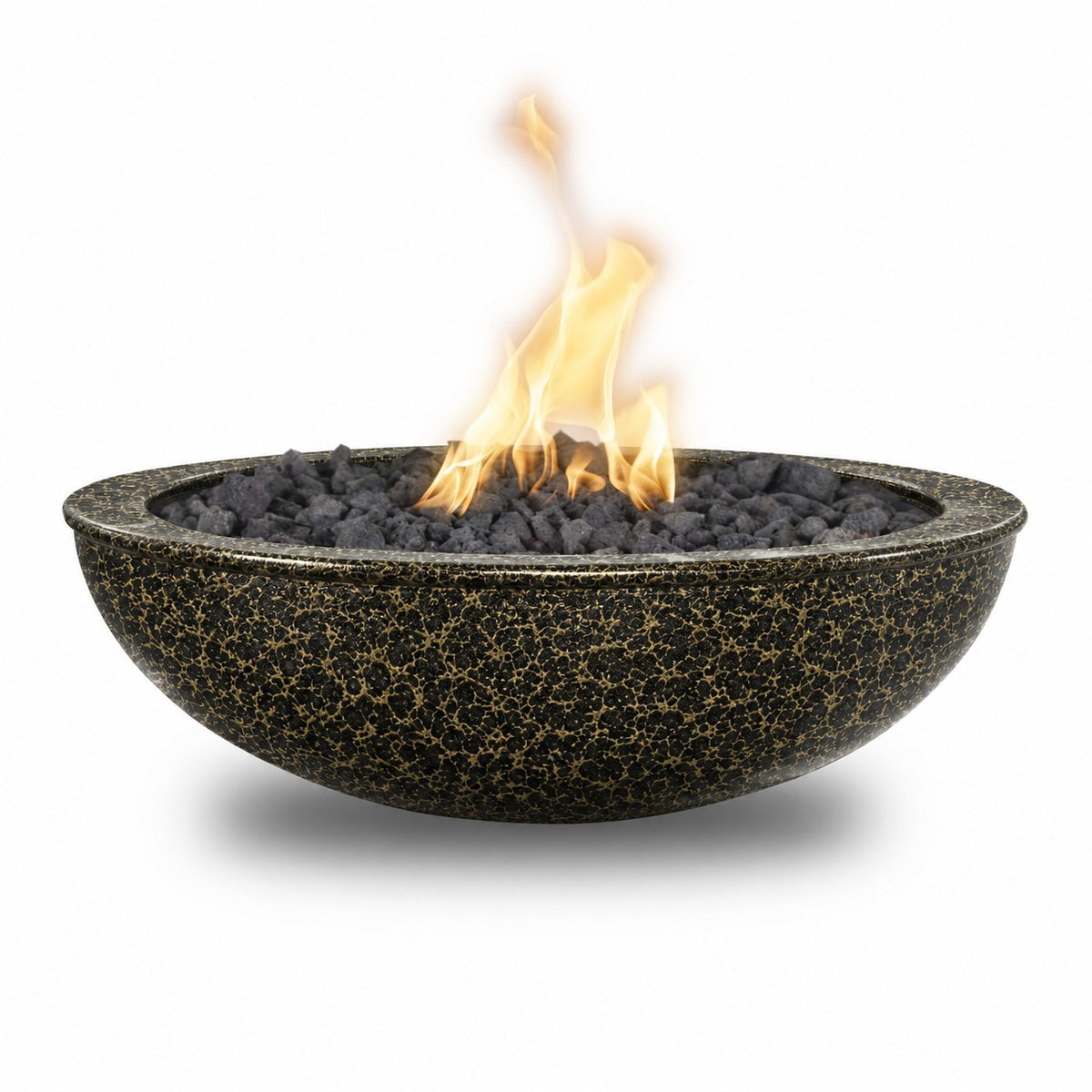 48" Sedona Fire Bowl - Powder Coat in Gold Vein finish by The Outdoor Plus (color rendering from the official swatch)