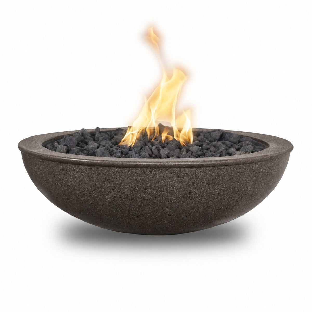 48" Sedona Fire Bowl - Powder Coat in Java finish by The Outdoor Plus (color rendering from the official swatch)