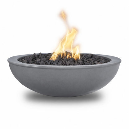 48" Sedona Fire Bowl - Powder Coat in Rock Gray finish by The Outdoor Plus (color rendering from the official swatch)