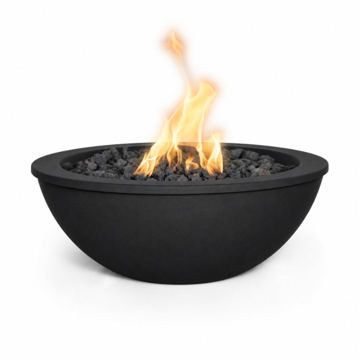 Sedona Fire Bowl - Powder Coat in Matte Black finish – digital rendering, The Outdoor Plus