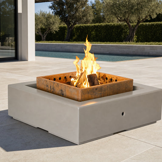 Solar Smokeless Fire Pit - Powder Coat - 42" - Ash Lifestyle