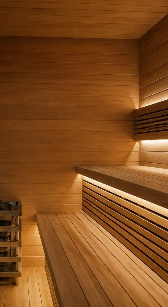 SOLENNE Aurelia indoor glass-front sauna – image 4
