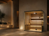 SOLENNE Aurelia Indoor Glass-Front Sauna