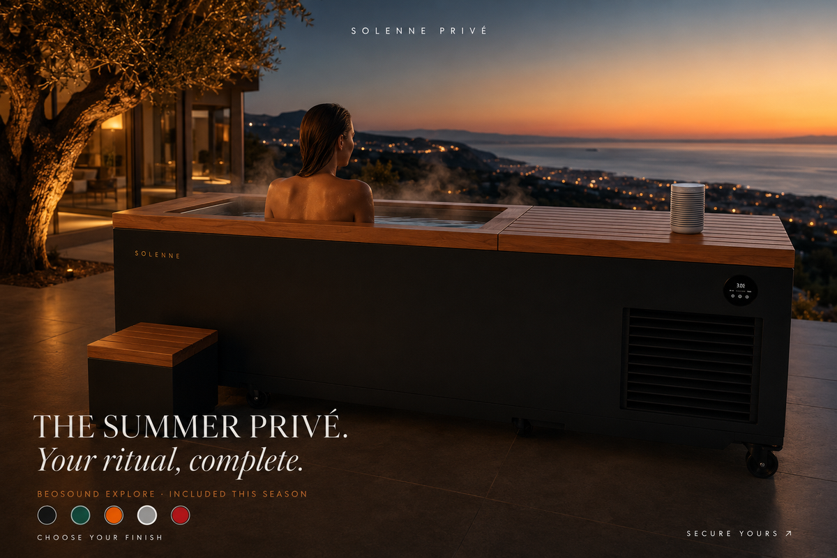 SOLENNE Privé stainless steel and cedar cold plunge – image 1