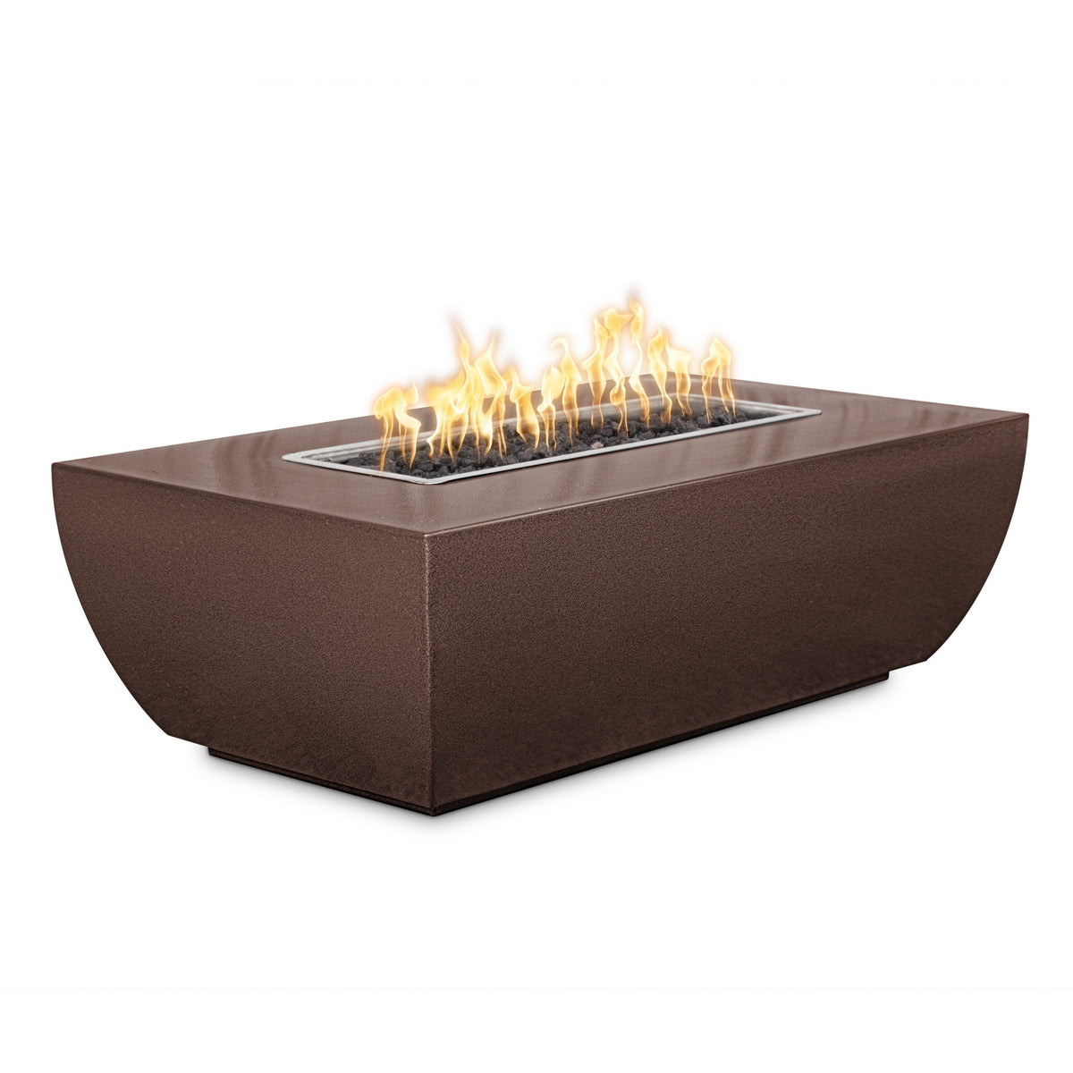 Linear Avalon Fire Pit Powder Coat 15 Tall 48 X in Copper Vein finish – The Outdoor Plus