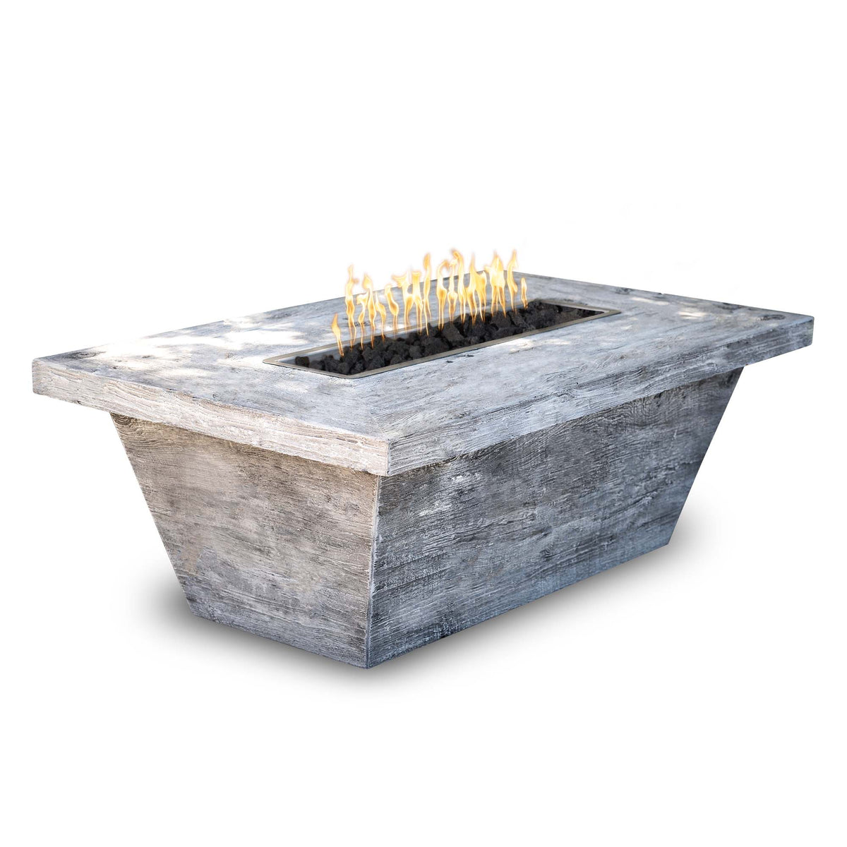 Carson Fire Pit Gfrc Wood Grain 16 Tall in Ivory finish – The Outdoor Plus