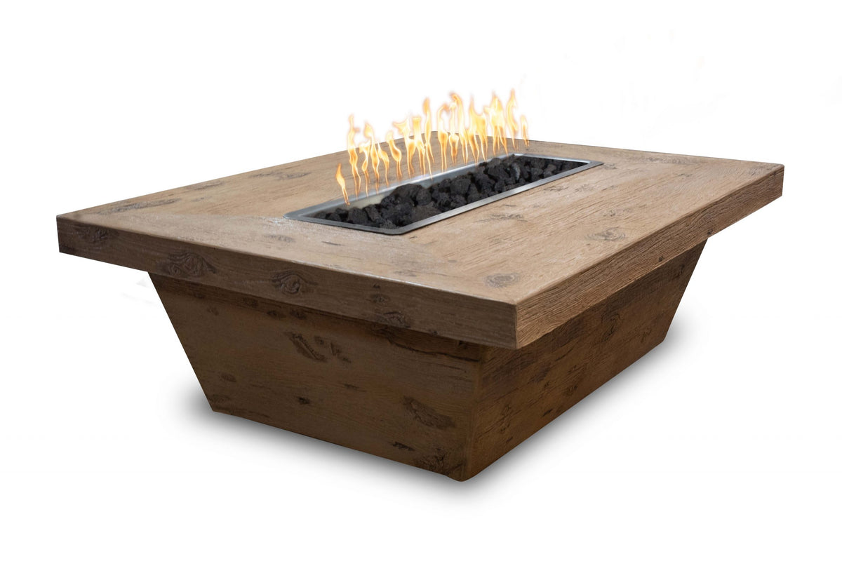 Carson Fire Pit Gfrc Wood Grain 16 Tall in Oak finish – The Outdoor Plus
