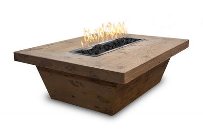 Carson Fire Pit Gfrc Wood Grain 16 Tall in Oak finish – The Outdoor Plus