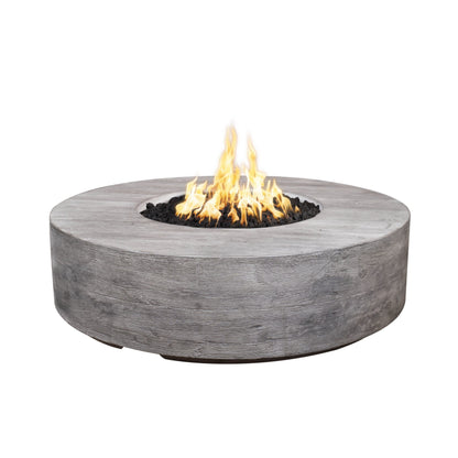 Sequoia Fire Pit Gfrc Wood Grain 16 Tall in Ivory finish – The Outdoor Plus