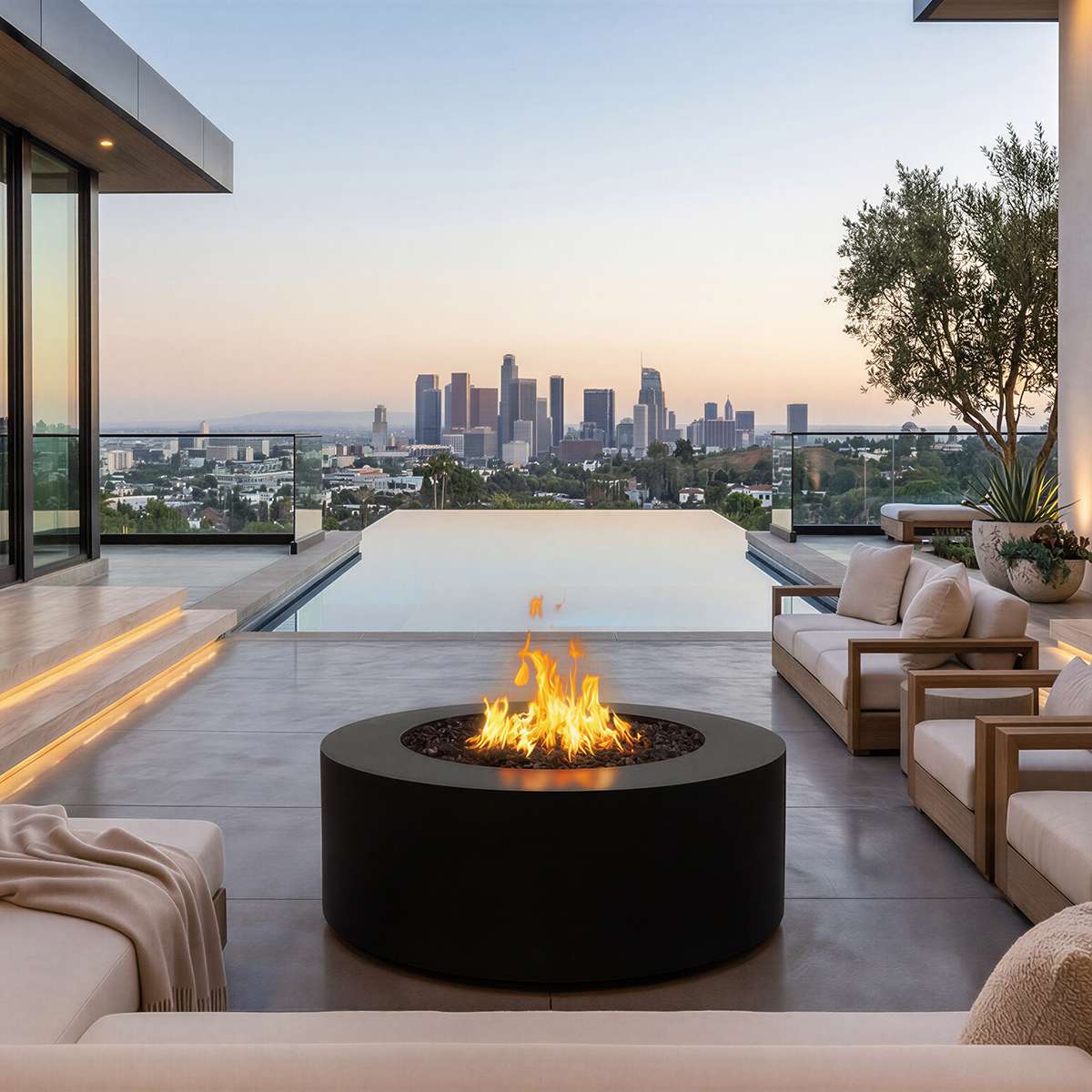 Unity Fire Pit - Powder Coat - 18" Tall - 72" | The Outdoor Plus image 11