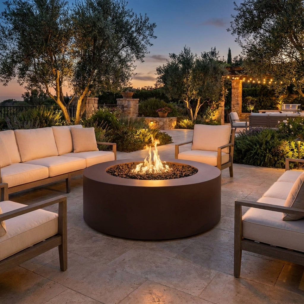 Unity fire pit in Matte Black
