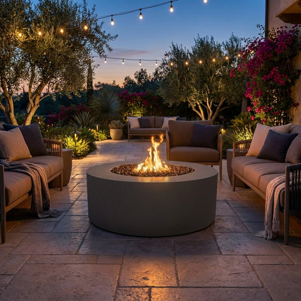 Unity fire pit in Silver Vein